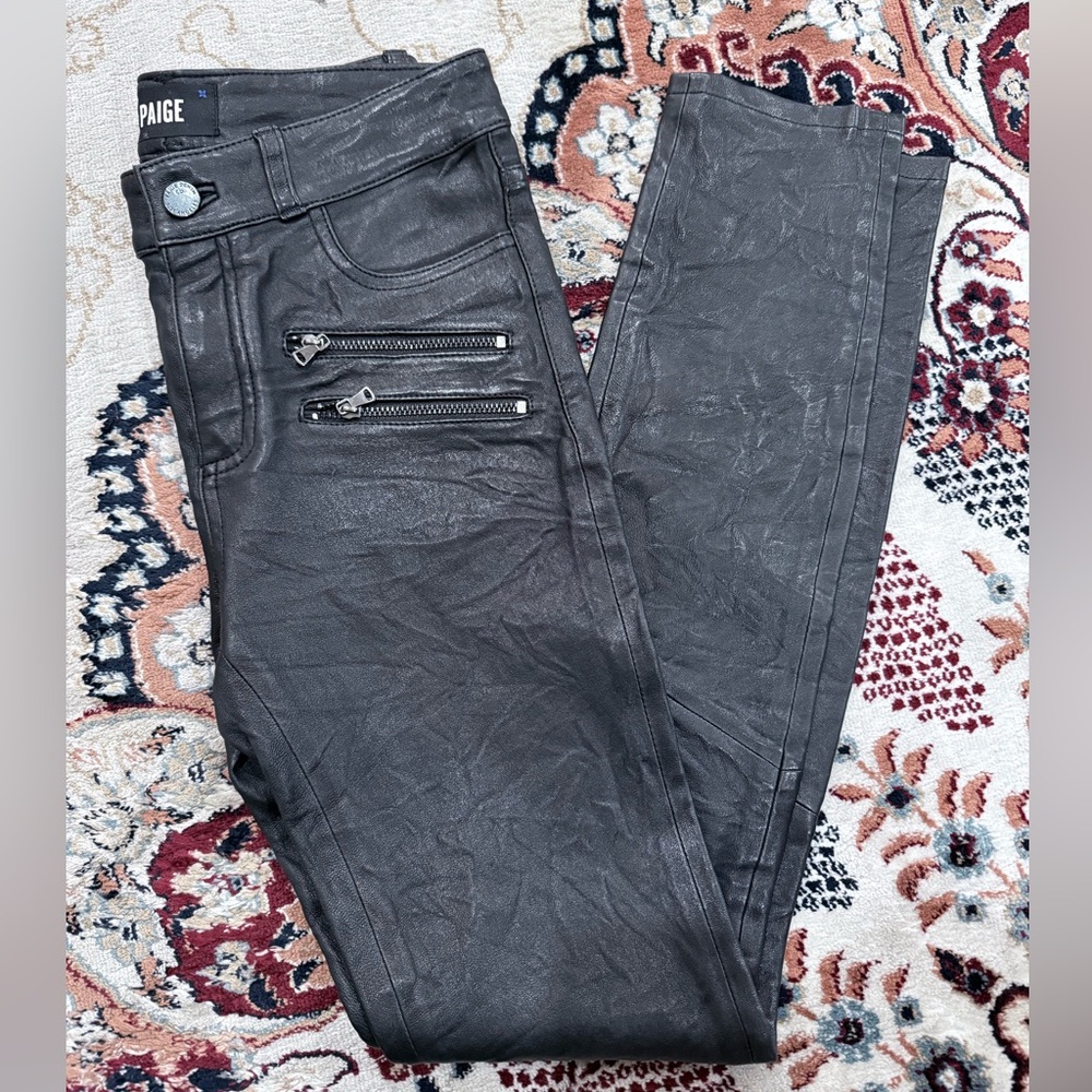 PAIGE GENUINE LEATHER PANTS